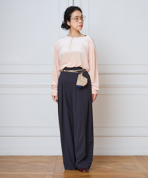 IENA LA BOUCLE(イエナラブークル)の「IENA LA BOUCLE トリアセベロアロングスリーブTシャツ(Tシャツ/カットソー・レディース・ブラック/ピンク・FREE)」の18枚目の写真