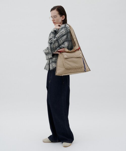 CIAOPANIC TYPY(チャオパニックティピー)の「:ZOZO限定【TYNNE.】トライアングルミックスコードデザインBAG(トートバッグ・レディース・ブラック/ベージュ・ONE SIZE)」の11枚目の写真