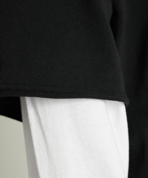 RAGEBLUE（レイジブルー）の「GRAPHIC LAYERED LONG TEE/グラフィックレイヤードロンＴ（Tシャツ/カットソー・メンズ・ホワイト/ブラック・MEDIUM/LARGE）」の18枚目の写真