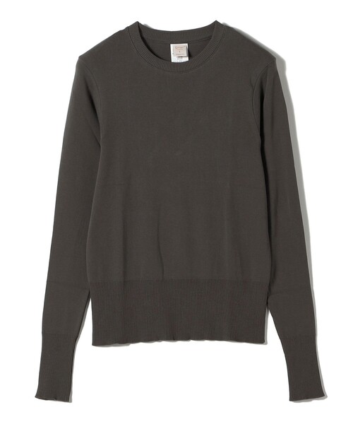 gicipi(ジチピ)の「gicipi: クルーネック ニットソー(FRAGORA)(Tシャツ/カットソー・レディース・ブラック/ブラウン/ネイビー/ホワイト・ONE SIZE)」の3枚目の写真