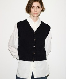 THROW by SLY | THROW 2WAY BUTTON KNIT VEST 2ウェイボタンニットベスト 秋服(ベスト)