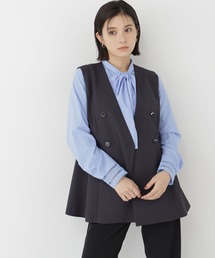 NATURAL BEAUTY BASIC | ノーカラータックジレ(ベスト)