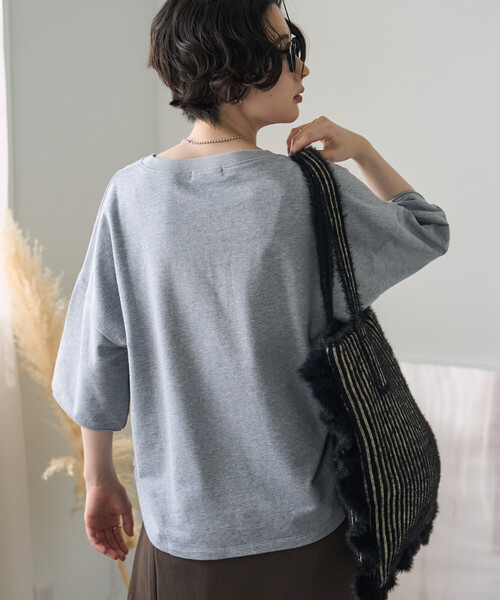 FREAK'S STORE(フリークスストア)の「裏毛Tシャツ(Tシャツ/カットソー・レディース・チャコール/グレー/ベージュ・フリ-)」の16枚目の写真