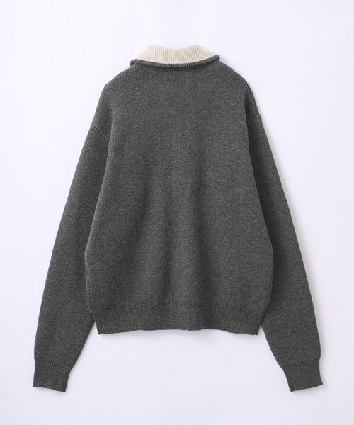 Parts Lab.（パーツラボ）の「【Parts Lab.】Double Face Drivers Knit / ダブルフェイス・ドライバーズニット（ニット/セーター・メンズ・ブラック系1/ネイビー系1/カーキ/ブラウン系1/グレー系1/カーキ系1・M/S/L）」の7枚目の写真