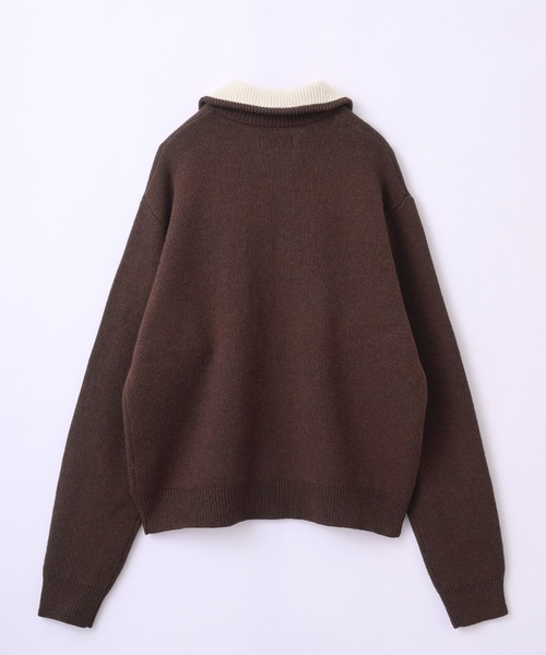 Parts Lab.（パーツラボ）の「【Parts Lab.】Double Face Drivers Knit / ダブルフェイス・ドライバーズニット（ニット/セーター・メンズ・ブラック系1/ネイビー系1/カーキ/ブラウン系1/グレー系1/カーキ系1・M/S/L）」の11枚目の写真