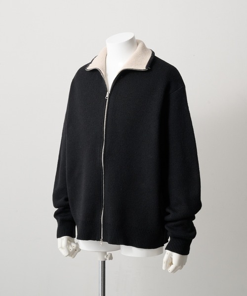 Parts Lab.（パーツラボ）の「【Parts Lab.】Double Face Drivers Knit / ダブルフェイス・ドライバーズニット（ニット/セーター・メンズ・ブラック系1/ネイビー系1/カーキ/ブラウン系1/グレー系1/カーキ系1・M/S/L）」の21枚目の写真