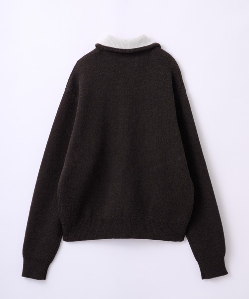 Parts Lab.（パーツラボ）の「【Parts Lab.】Double Face Drivers Knit / ダブルフェイス・ドライバーズニット（ニット/セーター・メンズ・ブラック系1/ネイビー系1/カーキ/ブラウン系1/グレー系1/カーキ系1・M/S/L）」の15枚目の写真