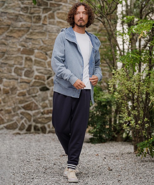 CAMBIO（カンビオ）の「mj11898- Washed Denim Fleece Snap Hoodie フードジャケット(CMP-262-005)（その他アウター・メンズ・ブルー/ブルー系その他・L/M/S）」の11枚目の写真