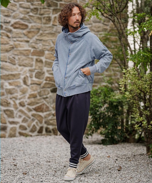 CAMBIO（カンビオ）の「mj11898- Washed Denim Fleece Snap Hoodie フードジャケット(CMP-262-005)（その他アウター・メンズ・ブルー/ブルー系その他・L/M/S）」の12枚目の写真