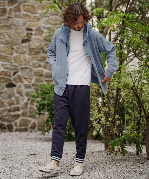 CAMBIO（カンビオ）の「mj11898- Washed Denim Fleece Snap Hoodie フードジャケット(CMP-262-005)（その他アウター・メンズ・ブルー/ブルー系その他・L/M/S）」の13枚目の写真