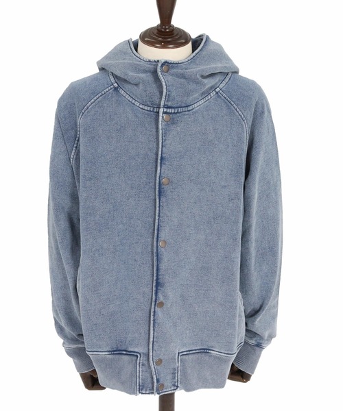 CAMBIO（カンビオ）の「mj11898- Washed Denim Fleece Snap Hoodie フードジャケット(CMP-262-005)（その他アウター・メンズ・ブルー/ブルー系その他・L/M/S）」の14枚目の写真