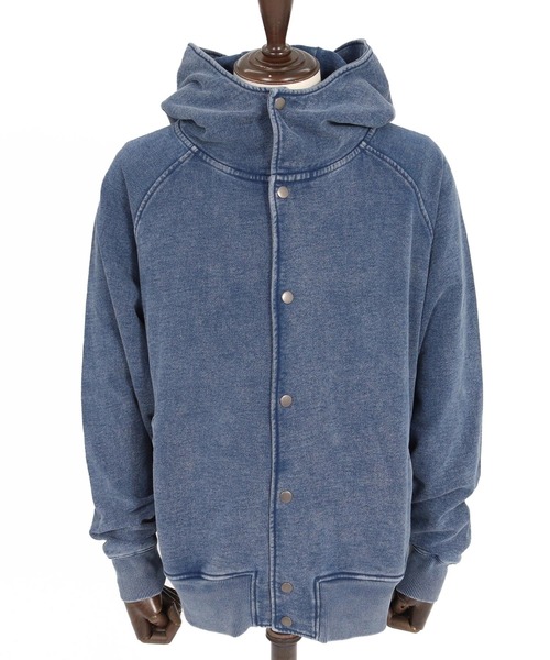 CAMBIO（カンビオ）の「mj11898- Washed Denim Fleece Snap Hoodie フードジャケット(CMP-262-005)（その他アウター・メンズ・ブルー/ブルー系その他・L/M/S）」の16枚目の写真