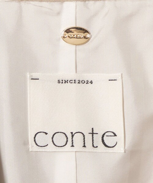 conte(コンテ)の「<conte>リバー テーラードコート(その他アウター・レディース・ダークブラウン/ベージュ/ブラック・FREE)」の21枚目の写真