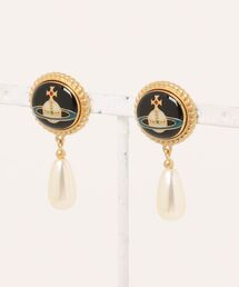 ENAMEL BUTTON EARRINGS