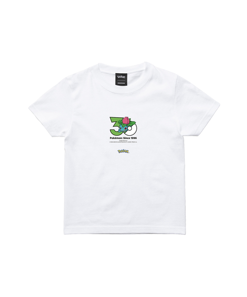 ZOZOSPOT(ゾゾスポット)の「Pokemon 30th Anniversary 1025 T-shirt 「フシギソウ」(Tシャツ/カットソー・レディース・ホワイト・110cm/120cm/130cm/140cm/150cm/160cm/MEDIUM/LARGE/X-LARGE/XX-LARGE/XXX-LARGE/100cm/SMALL)」の2枚目の写真