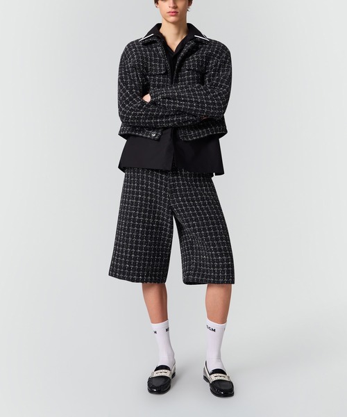 MSGM(エムエスジーエム)の「ブークレツイード ジャケット(ブルゾン・メンズ・ブラック・46/48)」の4枚目の写真