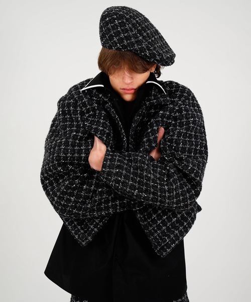 MSGM(エムエスジーエム)の「ブークレツイード ジャケット(ブルゾン・メンズ・ブラック・46/48)」の7枚目の写真