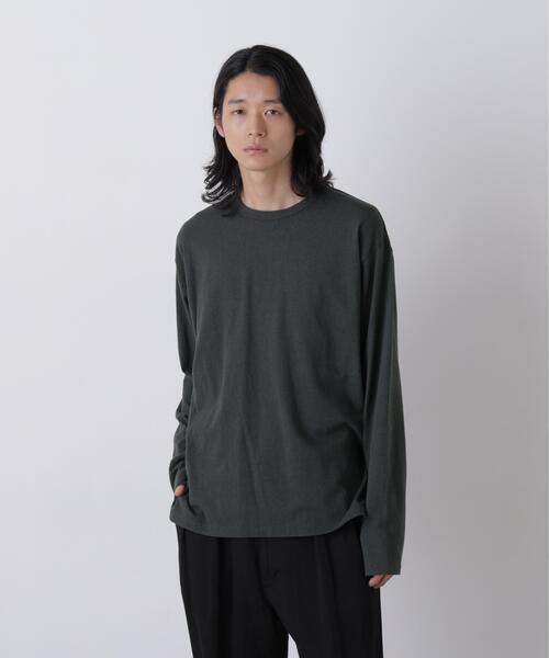 YLEVE(イレーヴ)の「YLEVE / COTTON SILK NOIL PULLOVER(Tシャツ/カットソー・メンズ・ホワイト/グレー系その他3・4)」の2枚目の写真