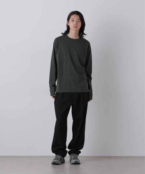 YLEVE(イレーヴ)の「YLEVE / COTTON SILK NOIL PULLOVER(Tシャツ/カットソー・メンズ・ホワイト/グレー系その他3・4)」の3枚目の写真