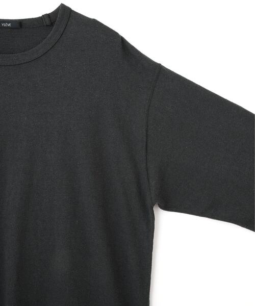 YLEVE(イレーヴ)の「YLEVE / COTTON SILK NOIL PULLOVER(Tシャツ/カットソー・メンズ・ホワイト/グレー系その他3・4)」の9枚目の写真