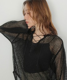 CLEIO（クレイオ）の「【CLEIO】モヘヤタッチメッシュニットプルオーバー MOHAIR-TOUCH MESH KNIT PULLOVER（ニット/セーター）」