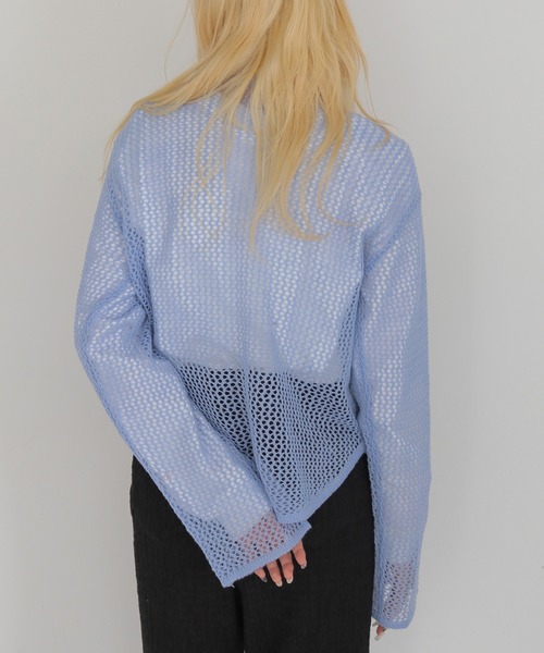 CLEIO(クレイオ)の「【CLEIO】モヘヤタッチメッシュニットプルオーバー MOHAIR-TOUCH MESH KNIT PULLOVER(ニット/セーター・レディース・ブラック/ベージュ/ピンク/サックスブルー・FREE)」の22枚目の写真