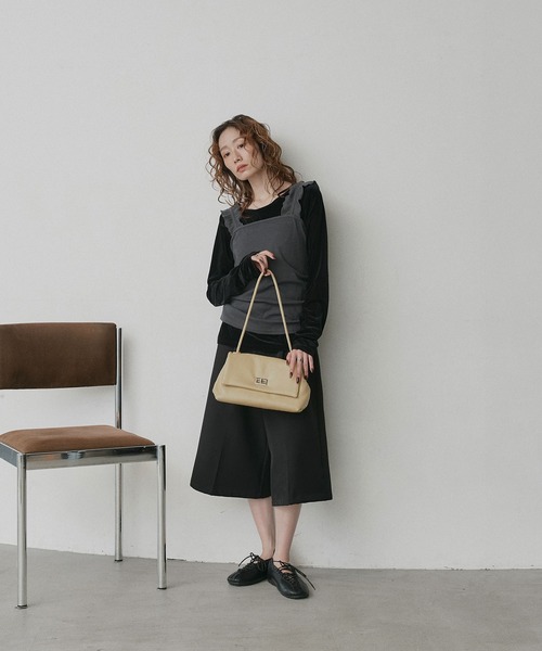 ad thie(アドティエ)の「スクエアフラップバックル ショルダー バック(ハンドバッグ・レディース・ブラック/ブラウン/ベージュ・FREE)」の22枚目の写真