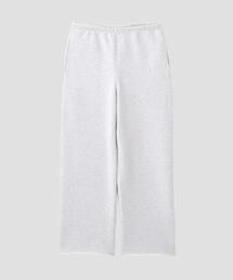 YLEVE / HEAVY WEIGHT FLEECE BLEACH CUT OFF TROUSERS