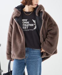 COLLECTION PRIVEE? 別注 ECO-FUR JK hoodpockets ジャケット
