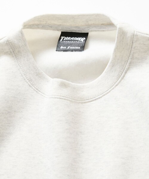 THRASHER（スラッシャー）の「THRASHER/スラッシャー 限定展開 別注 キャットモチーフ プリント スウェット（スウェット・メンズ・ピンク/アッシュグレー/スミクロ/ネイビー・SMALL/LARGE/MEDIUM）」の9枚目の写真