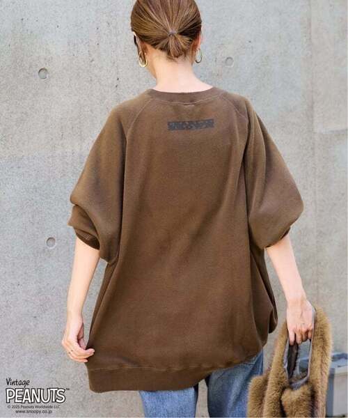 FRAMeWORK(フレームワーク)の「≪追加≫MEAN MACHINE AGE 別注 PEANUTS VTG CREW SWT "CHARLIE"(スウェット・レディース・ブラウン/スミクロ・FREE)」の6枚目の写真