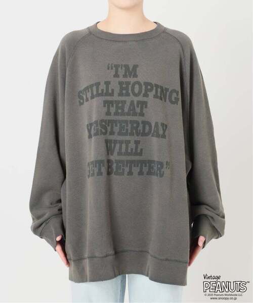 FRAMeWORK(フレームワーク)の「≪追加≫MEAN MACHINE AGE 別注 PEANUTS VTG CREW SWT "CHARLIE"(スウェット・レディース・ブラウン/スミクロ・FREE)」の22枚目の写真