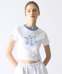 BadBear Ringer Slim Tee Skyblue