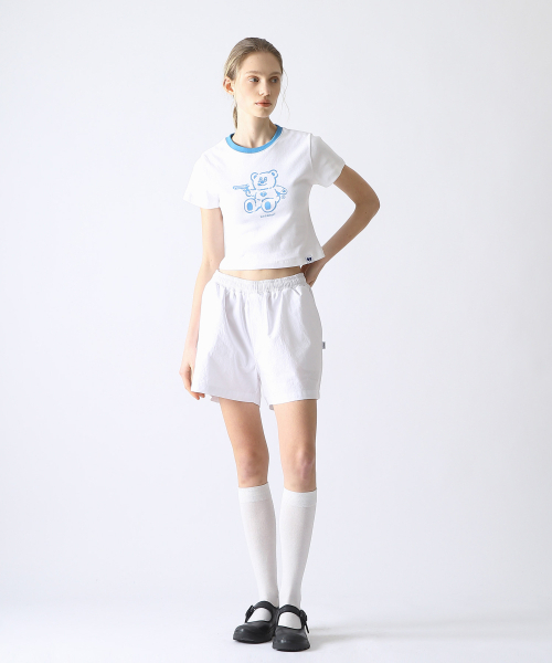 BadBlue(バッドブルー)の「BadBear Ringer Slim Tee Skyblue(Tシャツ/カットソー・レディース・その他・FREE)」の6枚目の写真