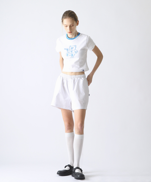 BadBlue(バッドブルー)の「BadBear Ringer Slim Tee Skyblue(Tシャツ/カットソー・レディース・その他・FREE)」の7枚目の写真