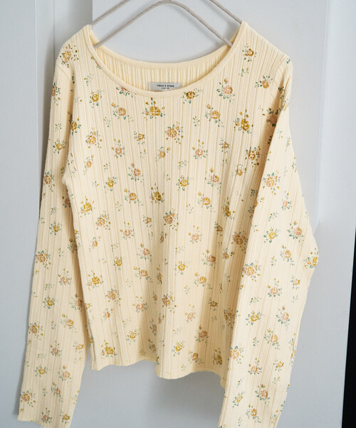 FREAK'S STORE(フリークスストア)の「限定展開 花柄 プリント ニット プルオーバー(ニット/セーター・レディース・ナチュラル/ライトグレー・フリ-)」の13枚目の写真