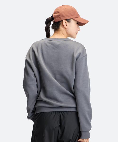 UNDER ARMOUR(アンダーアーマー)の「UAライバルフリース クルー(ライフスタイル/レディース)(スウェット・レディース・グレー×ホワイト・XL/L/M/S)」の2枚目の写真