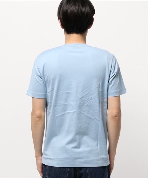 GLOBAL WORK(グローバルワーク)の「【高品質素材使用】スーピマVネックT/707596(Tシャツ/カットソー・メンズ・グレー/ネイビー/ダークグレー/ホワイト/ライトブルー/オレンジ/グリーン/ダークブラウン・SMALL/LARGE/MEDIUM/X-LARGE)」の15枚目の写真