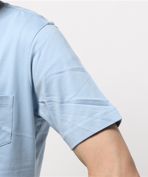 GLOBAL WORK(グローバルワーク)の「【高品質素材使用】スーピマVネックT/707596(Tシャツ/カットソー・メンズ・グレー/ネイビー/ダークグレー/ホワイト/ライトブルー/オレンジ/グリーン/ダークブラウン・SMALL/LARGE/MEDIUM/X-LARGE)」の10枚目の写真