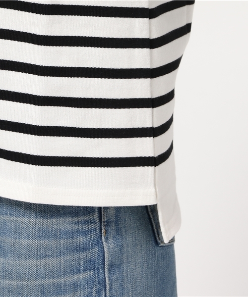 MOUSSY（マウジー）の「A-LINE BORDER T/S（Tシャツ/カットソー・レディース・ピンク系その他/ホワイト系その他/ベージュ系その他・FREE）」の9枚目の写真