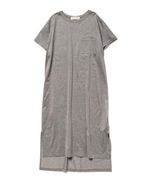 Ray BEAMS（レイビームス）の「Ray BEAMS / サイドスリット マキシ Tシャツ ワンピース（ワンピース・レディース・ライトグレー/ブルー系その他・ONE SIZE）」の7枚目の写真