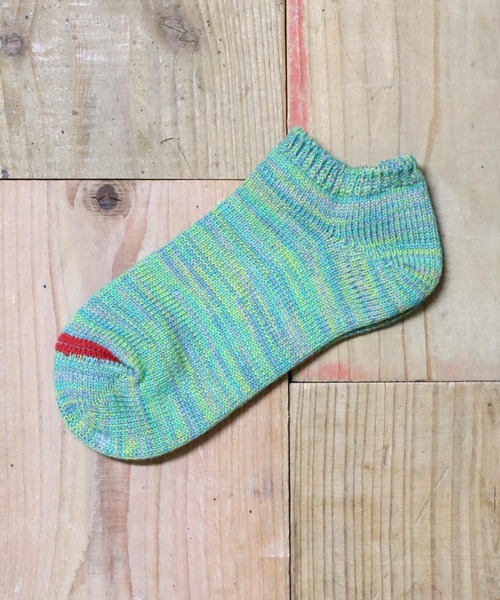 OLD BETTY'S(オールドベティーズ)の「Lady's Sneaker Socks(Standard)/スニーカーソックス(ソックス/靴下・レディース・グリーン/レッド/エメラルド/サックスブルー/ネイビー/イエロー・S)」の3枚目の写真