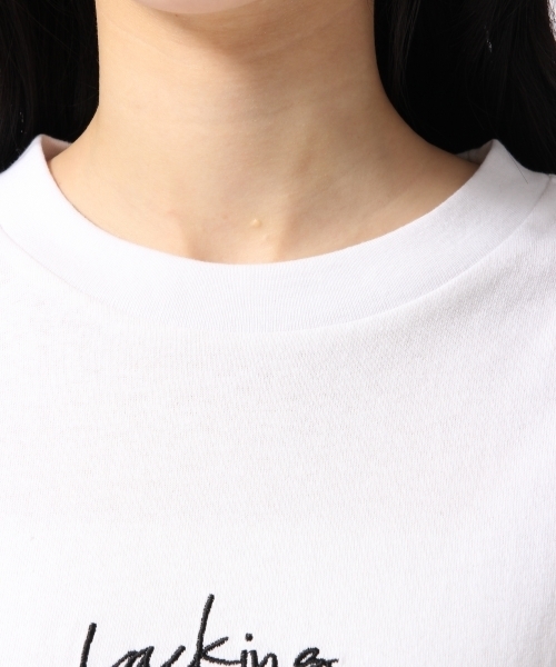 HARE(ハレ)の「シシュウロゴTEE(HARE)(Tシャツ/カットソー・レディース・ブラック/オフホワイト・FREE)」の13枚目の写真