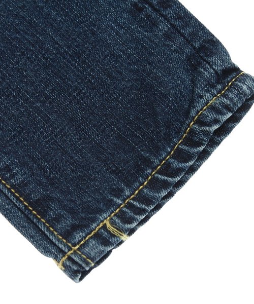 BREEZE（ブリーズ）の「ダメージデニム(10分丈)（デニムパンツ・キッズ・ストライプ/ネイビー・110/130/140/80/90/95/100/120）」の5枚目の写真