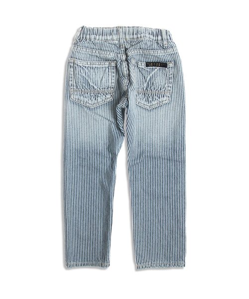 BREEZE（ブリーズ）の「ダメージデニム(10分丈)（デニムパンツ・キッズ・ストライプ/ネイビー・110/130/140/80/90/95/100/120）」の6枚目の写真