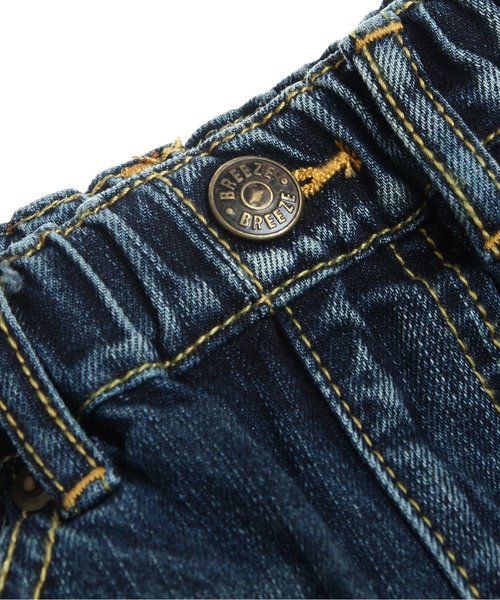 BREEZE（ブリーズ）の「ダメージデニム(10分丈)（デニムパンツ・キッズ・ストライプ/ネイビー・110/130/140/80/90/95/100/120）」の9枚目の写真