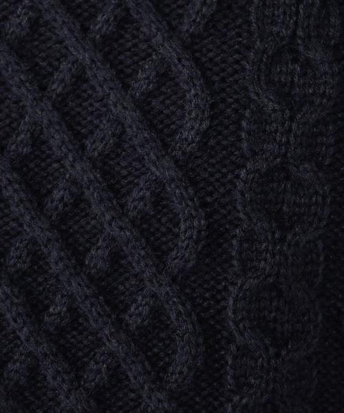 coen（コーエン）の「アランケーブルクルーネックニット（ニット/セーター・メンズ・ネイビー/グレー/マスタード/オリーブ・MEDIUM/LARGE/SMALL/X-LARGE）」の22枚目の写真