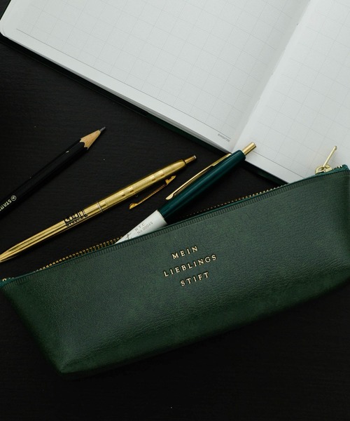 HIGHTIDE(ハイタイド)の「classic クラシック ファスナーペンケース ポーチ 筆箱(ペン類・レディース・ネイビー/ブラウン/レッド/グリーン/ブラック/アイボリー/ホワイト・FREE)」の20枚目の写真