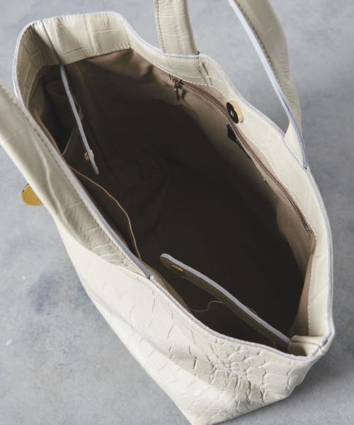 BARDOT ROSE（バルドロゼ）の「【別注】＜BARDOT ROSE（バルドロゼ）＞トートバッグ M（トートバッグ・レディース・オフホワイト/ブラック/ワインレッド/ライトブルー・FREE）」の14枚目の写真