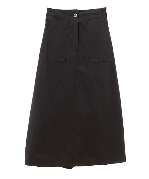 fifth（フィフス）の「サイドポケットロングスカート（スカート・レディース・グリーン/ブラック/ベージュ/オレンジ・MEDIUM）」の2枚目の写真
